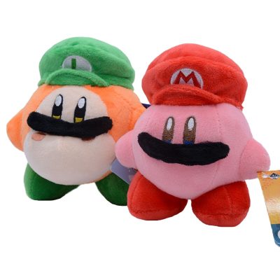10 Cm Kawaii Super Mario Bros Luigi Soft Stuffed Plush Dolls Anime Kirby Characters Decor Pillow 2 - Mario Plush