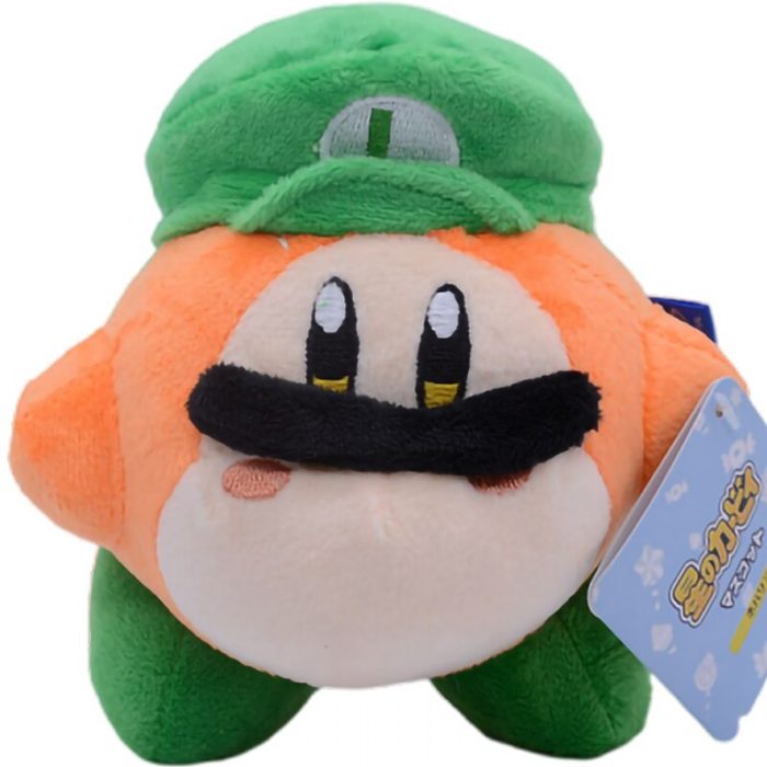 10 Cm Kawaii Super Mario Bros Luigi Soft Stuffed Plush Dolls Anime Kirby Characters Decor Pillow 3 - Mario Plush