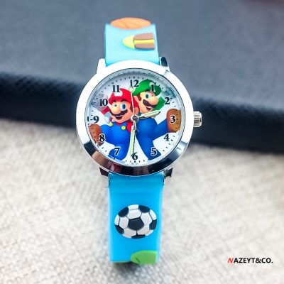 Anime Super Mario bros Game Children s Silicone toys 3D Watch Cartoon Character Quartz Electronic Watch 1 - Mario Plush