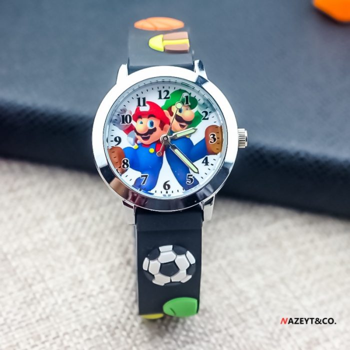 Anime Super Mario bros Game Children s Silicone toys 3D Watch Cartoon Character Quartz Electronic Watch 2 - Mario Plush