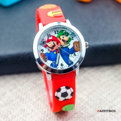 Anime Super Mario bros Game Children s Silicone toys 3D Watch Cartoon Character Quartz Electronic Watch - Mario Plush