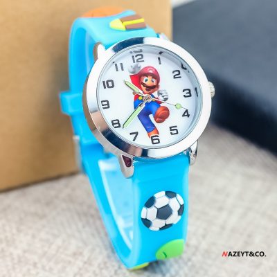 Anime Super Mario bros Game Children s Silicone toys 3D Watch Cartoon Character Quartz Electronic Watch 5 - Mario Plush