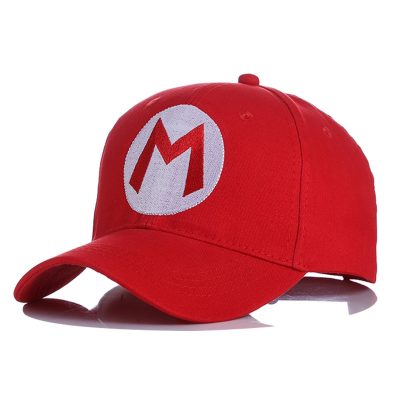 Super Mario Baseball Cap Embroidery Logo Visor Mario Brothers Cartoon Anime Game Character Cap Cosplay Hat - Mario Plush