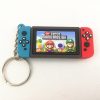 super mario keychain switch Charm game handle chain Claw machine Mario key chains ring action toys - Mario Plush